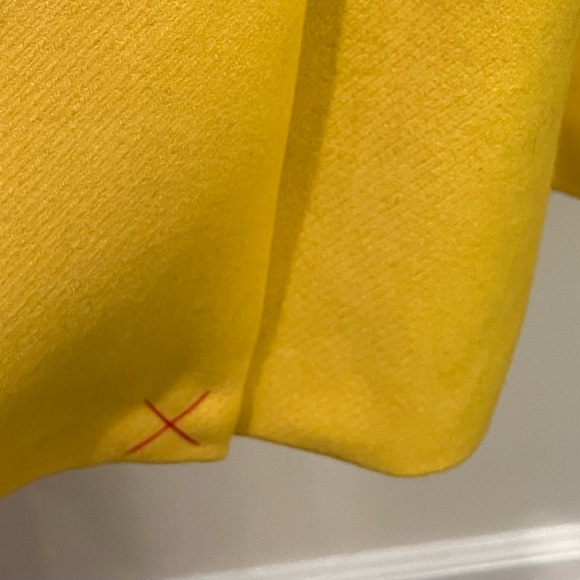 Boden Fit & Flare Wool Lottie Coat Yellow Size 2 - Picture 8 of 13